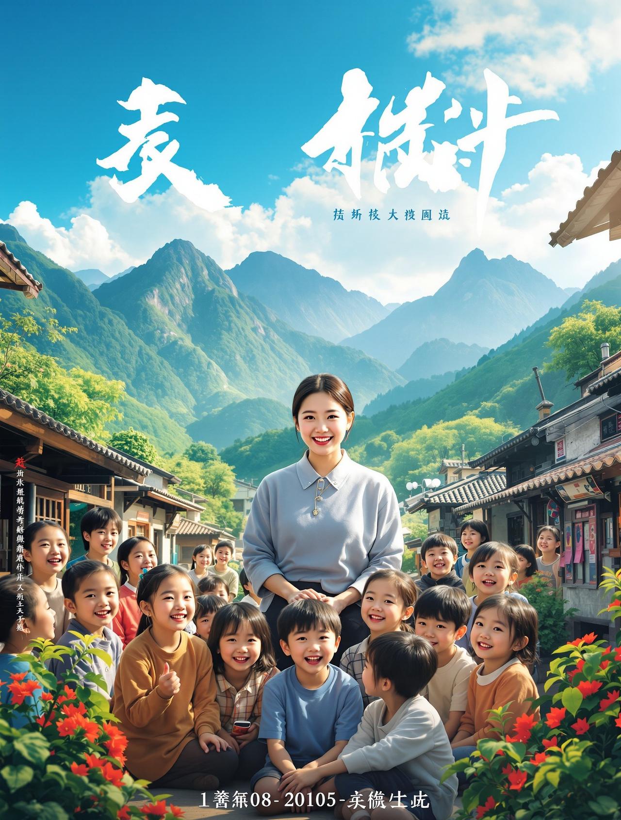 ai拍片 - 山那边 ai拍片作品《山那边》海报 - 乡村温情题材短剧